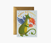 Birthday Dragon Birthday Card - Single Card
