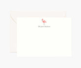 Animals Personalized Stationery - Flamingo