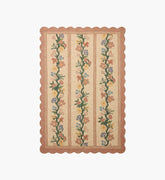 Thistle Wool Hooked Rug - Blush