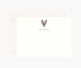 Monogram Personalized Stationery - V