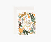 Menagerie Baby Card - Single Card