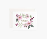 Wishing You Comfort Bouquet Sympathy Card - Single Card