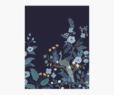 Peacock Wallpaper Mural Sample - Navy
