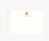 Food & Drink Personalized Stationery - Apple