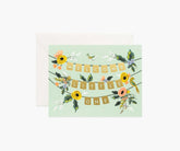 Welcome Garland Baby Card - Single Card