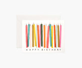 Birthday Candles Birthday Card - Single Card