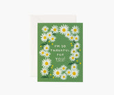 Daisies Thankful for You Thank You Card - Single Card