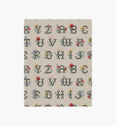 Cross Stitch Letters Canvas Fabric - Linen