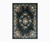 Laurel Strawberry Fields Medallion Power Loomed Rug - Navy