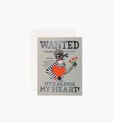 Heart Bandit Silver Love & Friendship Card - Single Card