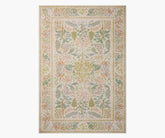 Canopy Peacock Forest Printed Rug - Cream