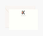 Monogram Personalized Stationery - X