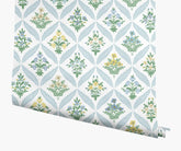 Estee Garden Wallpaper - Blue Multi