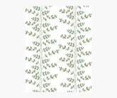 Climbing Vines Wallpaper Sample - White & Metallic Gold