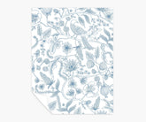 Aviary Peel & Stick Wallpaper Sample - Blue & Cream