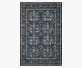 Courtyard Seville Printed Rug - Navy