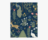 Menagerie Wallpaper Sample - Navy