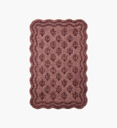 Lisette Wool Hooked Rug - Plum