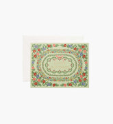 Rosette Birthday Card - Single Card