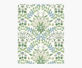 Bramble Wallpaper Sample - Blue & Green