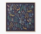 Framed Wall Art - Menagerie Navy