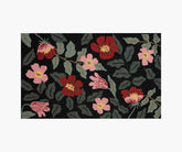 Minnie Primrose Wool-Hooked Rug - Black Multi
