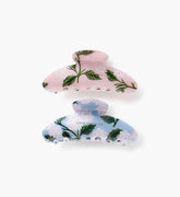 Large Claw Clip Set - Hydrangea