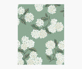 Hydrangea Wallpaper Sample - Jade