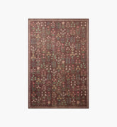 Edinburgh Campbell Power Loomed Rug - Merlot