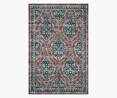 Courtyard Chateau Printed Rug - Red