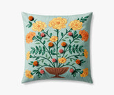 Marisol Embroidered Pillow - Light Green
