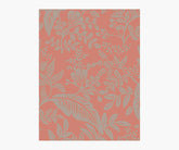 Canopy Wallpaper Sample - Rose & Metallic Silver