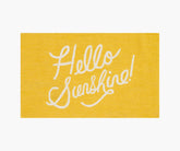 Minnie Hello Sunshine Wool-Hooked Rug - Yellow