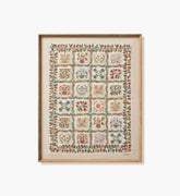 Framed Wall Art - Helena Quilt Ivory