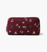 Quilted Large Cosmetic Pouch - Ditsy Dahlia