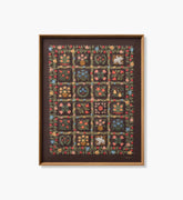 Framed Wall Art - Helena Quilt Brown