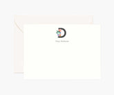 Monogram Personalized Stationery - D