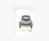Just Married Wedding Card - Single Card
