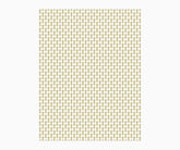 Petal Wallpaper Sample - White & Metallic Gold