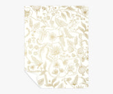 Aviary Peel & Stick Wallpaper Sample - Metallic Gold & Cream