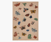 Highgrove Butterfly House Wool Hooked Rug - Blush