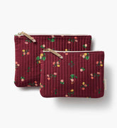 Quilted Pouch Set - Ditsy Dahlia
