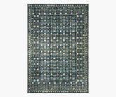 Eden Lattice Power Loomed Rug - Indigo