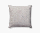 Colette Embroidered Pillow - Grey