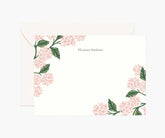 Floral Personalized Stationery - Hydrangea Blush