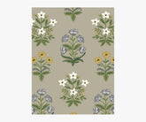 Mughal Rose Wallpaper Sample - Linen