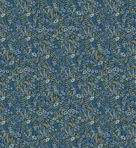 Tapestry Wallpaper - Indigo