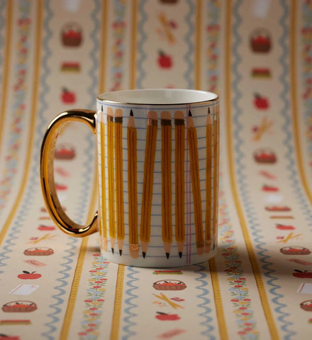 Porcelain Mug - Pencils