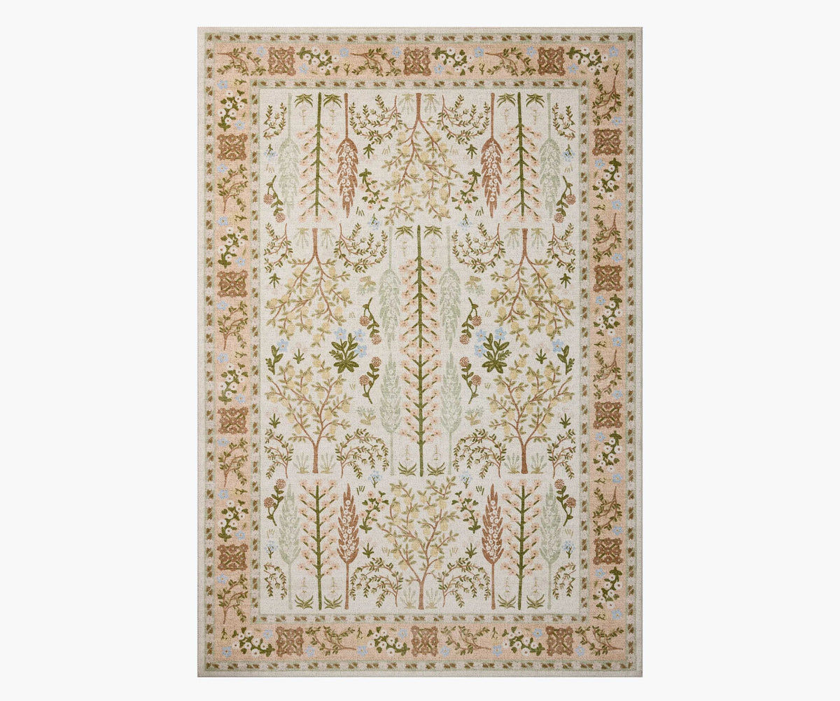 Canopy Bough Printed Rug - Cream