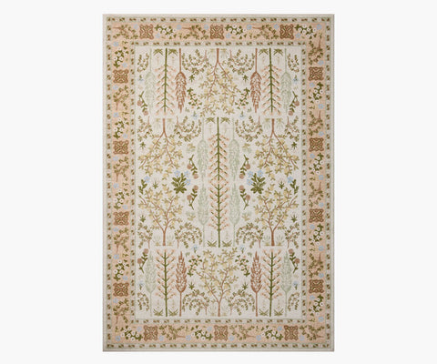 Canopy Bough Printed Rug - Cream